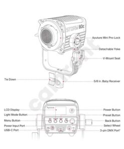 CAMRENT Aputure Storm 80C BLAIR Color LED Lamp