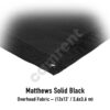 CAMRENT Matthews Solid Black 12x12'