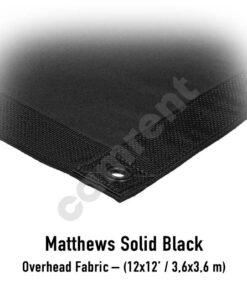 CAMRENT Matthews Solid Black 12x12'