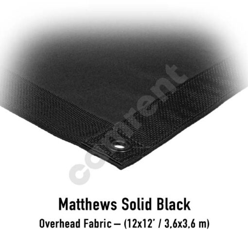 CAMRENT Matthews Solid Black 12x12'