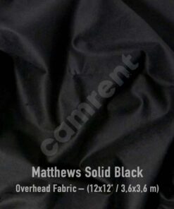 CAMRENT Matthews Solid Black 12x12'