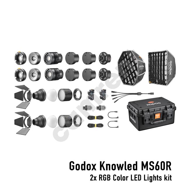 CAMRENT Godox Knowled MS60R 2x light kit