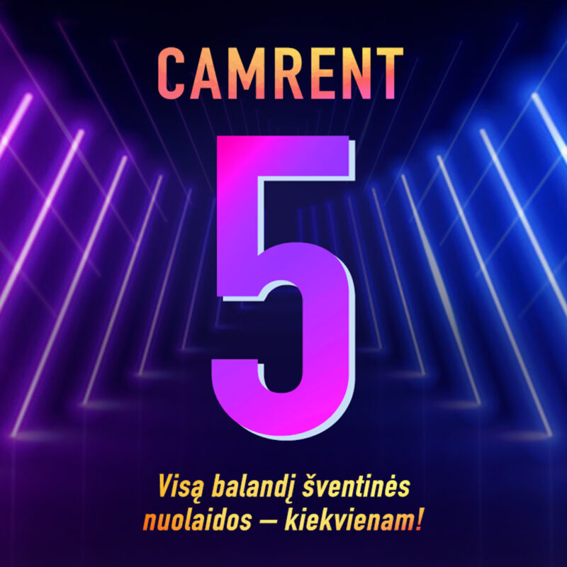 CAMRENT web header 5 m gimtadienis