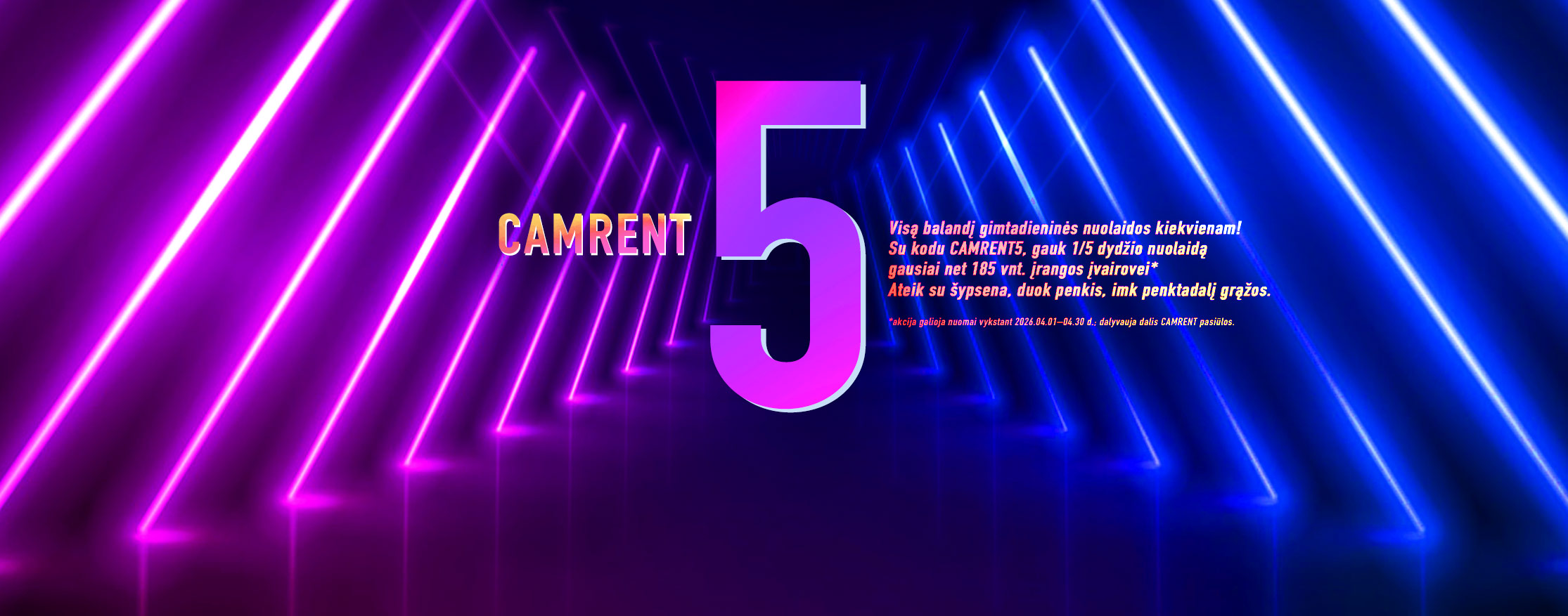 CAMRENT web header 5 m gimtadienis